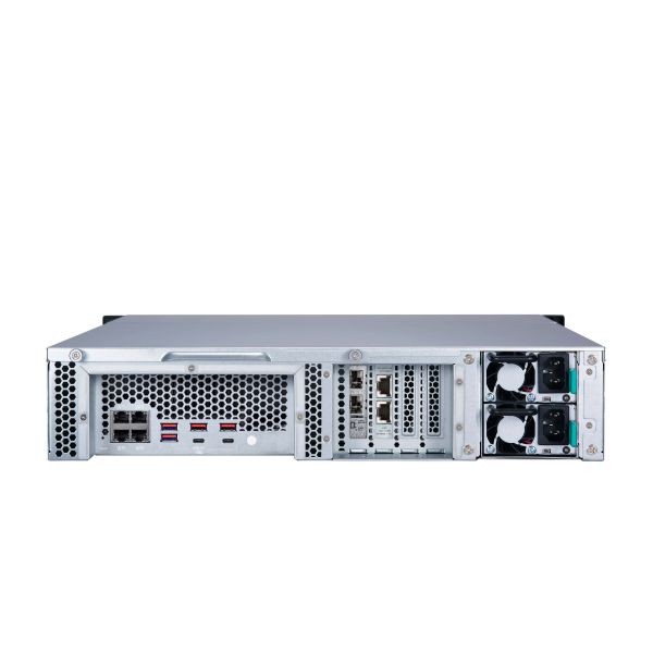 QNAP TS-h1283XU-RP NAS Rack (2U) Intel Xeon E E-2136 32 GB DDR4 0 TB QuTS hero Zwart (TSH1886XURPR2D162232) QNAP TS-h1283XU-RP NAS Rack (2U) Intel Xeon E E-2136 32 GB DDR4 0 TB QuTS hero Zwart (TSH1886XURPR2D162232)