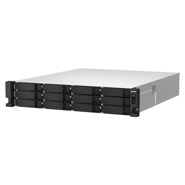 QNAP TS-H1887XU-RP NAS Rack (2U) Intel Xeon E E-2336 32 GB DDR4 0 TB QuTS hero Zwart, Wit (TSH1887XURPE233632G) QNAP TS-H1887XU-RP NAS Rack (2U) Intel Xeon E E-2336 32 GB DDR4 0 TB QuTS hero Zwart, Wit (TSH1887XURPE233632G)