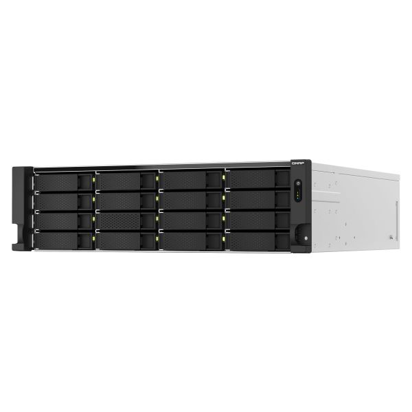 QNAP TS-h2287XU-RP NAS Rack (3U) Intel Xeon E E-2336 32 GB DDR4 0 TB QuTS hero Zwart, Wit (TSH2287XURPE233632G) QNAP TS-h2287XU-RP NAS Rack (3U) Intel Xeon E E-2336 32 GB DDR4 0 TB QuTS hero Zwart, Wit