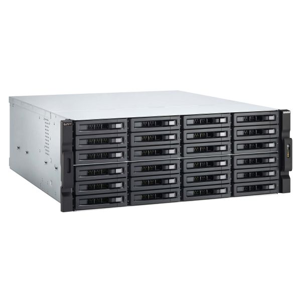 QNAP TS-h2483XU-RP NAS Rack (4U) Intel Xeon E E-2236 128 GB DDR4 0 TB QuTS hero Zwart (TSH2483XURPE2236128G) QNAP TS-h2483XU-RP NAS Rack (4U) Intel Xeon E E-2236 128 GB DDR4 0 TB QuTS hero Zwart (TSH2483XURPE2236128G)