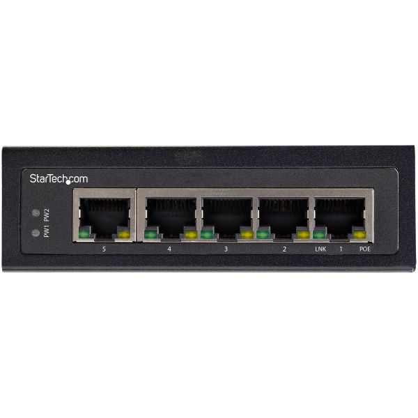 StarTech Industrial 5 Port PoE Ethernet Switch (IESC1G50UP)