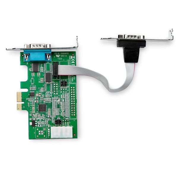 StarTech.com 2 Port PCI Express RS232 Seriële Kaart, PCIe RS232 Serial Host Controller Kaart, PCIe naar Serial DB9 Adapter Kaart, 16950 UART, Low Profile Uitbreidingskaart, Windows & Linux (PEX2S953LP) StarTech.com 2 Port PCI Express RS232 Seriële Kaart, PCIe RS232 Serial Host Controller Kaart, PCIe naar Serial DB9 Adapter Kaart, 16950 UART, Low Profile Uitbreidingskaart, Windows & Linux (PEX2S953LP)