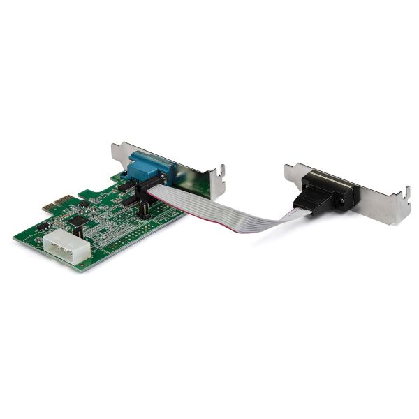 StarTech.com 2 Port PCI Express RS232 Seriële Kaart, PCIe RS232 Serial Host Controller Kaart, PCIe naar Serial DB9 Adapter Kaart, 16950 UART, Low Profile Uitbreidingskaart, Windows & Linux (PEX2S953LP) StarTech.com 2 Port PCI Express RS232 Seriële Kaart, PCIe RS232 Serial Host Controller Kaart, PCIe naar Serial DB9 Adapter Kaart, 16950 UART, Low Profile Uitbreidingskaart, Windows & Linux (PEX2S953LP)