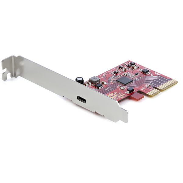 StarTech.com 1-Port USB 3.2 Gen 2x2 PCIe Kaart, USB-C 20Gbps SuperSpeed PCI Express 3.0 x4 Controller Kaart, USB Type-C Adapter Kaart, Data Only, Windows/macOS/Linux, TAA (PEXUSB321C)