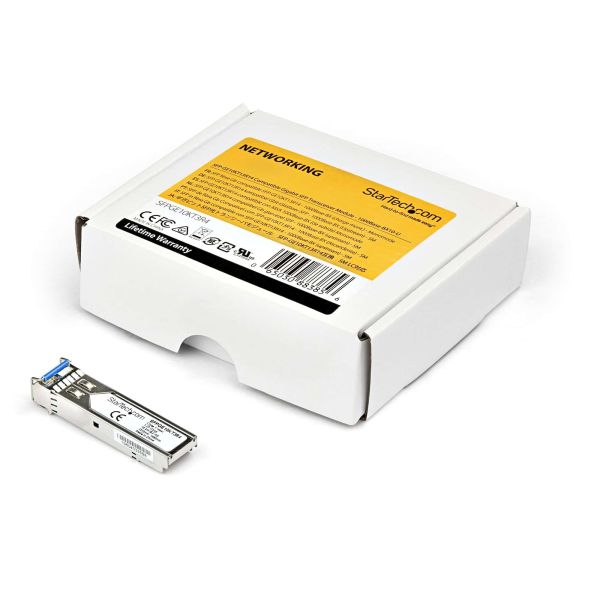 StarTech.com Juniper SFP-GE10KT13R15 compatibel SFP - 1000BASE-BX10-U glasvezel optische transceiver - 10 km
