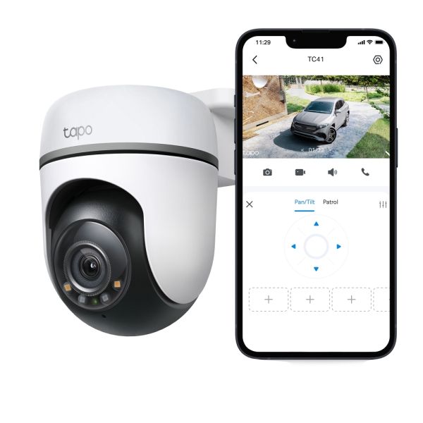TP-Link Tapo TC41 V2 Bolvormig IP-beveiligingscamera Binnen & buiten 2304 x 1296 Pixels Plafond/muur/paal (TC41) TP-Link Tapo TC41 V2 Bolvormig IP-beveiligingscamera Binnen & buiten 2304 x 1296 Pixels Plafond/muur/paal (TC41)
