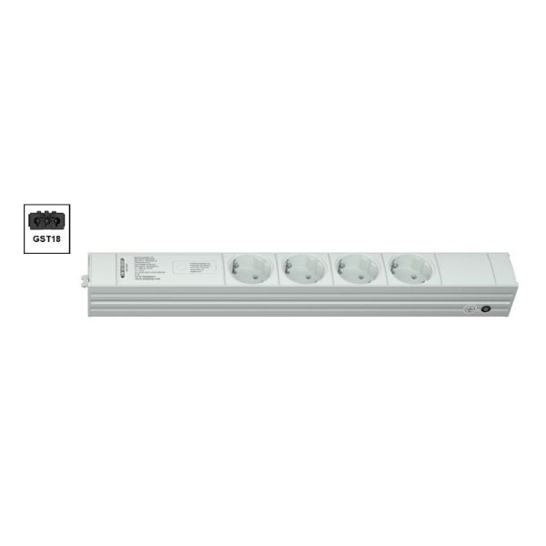 Vertiv Knürr DI-STRIP PDU, basic, 0U/1U, ingang GST18 230 V 16 A, uitgangen (4) Schuko (033162041)