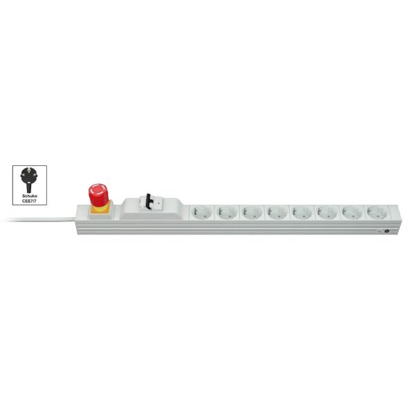 Vertiv Knürr DI-STRIP PDU, basic, 0U/1U, ingang Schuko 230 V 16 A, uitgangen (8) Schuko (033280081)