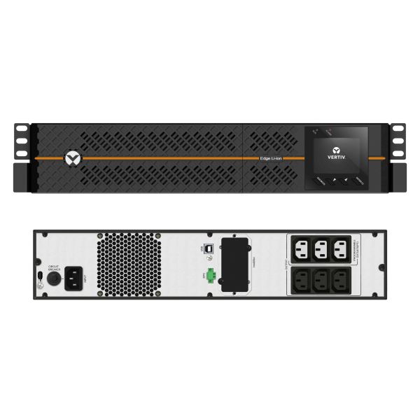 Vertiv EDGELI-1500IRT2U UPS Line-interactive 1,5 kVA 1350 W 6 AC-uitgang(en) (EDGELI-2200IRT2U)