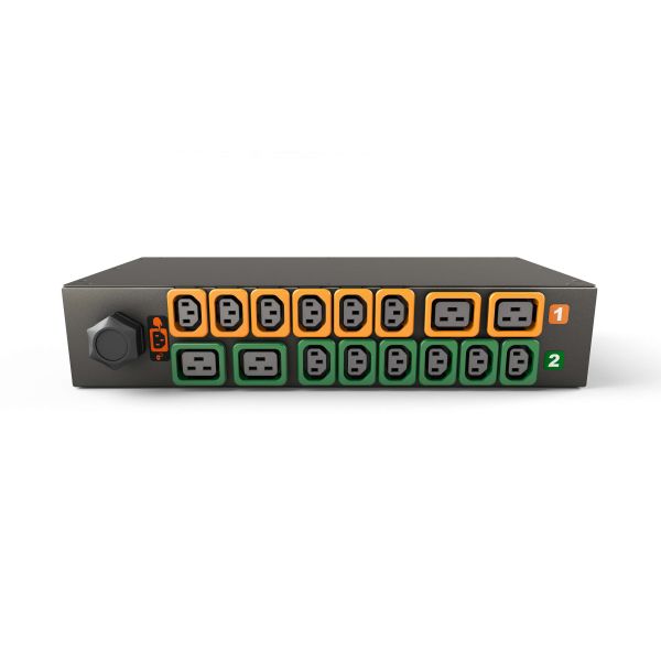 Vertiv MG01X2R1-16PB43-3PS6B2H10-S energiedistributie 16 AC-uitgang(en) 2U Zwart (GI10004L)