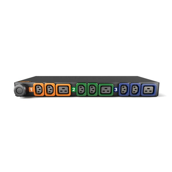 Vertiv Geist GI30108L energiedistributie 9 AC-uitgang(en) 1U Zwart