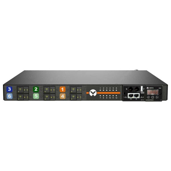 Vertiv Geist MGR3E1R6-12CF13-3PS56B2H10-S energiedistributie 12 AC-uitgang(en) 0U Zwart (GR30203)
