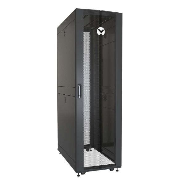 Vertiv VR3107 rack 48U Vrijstaande rek Zwart, Transparant (VR3107)