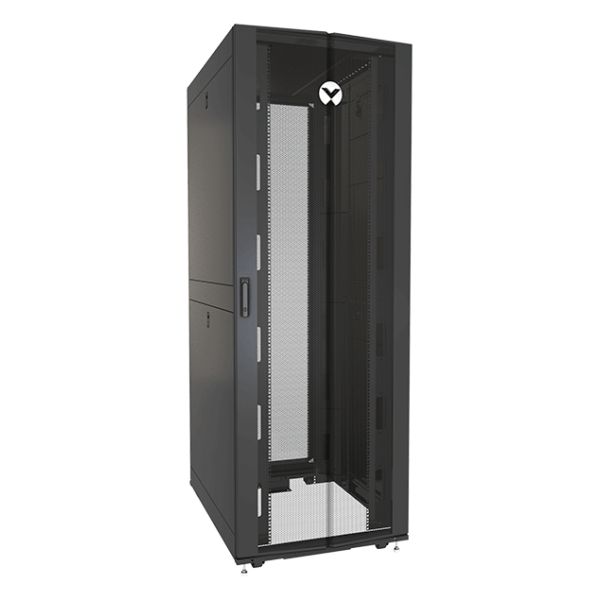 Vertiv VR3107SP rack 48U Vrijstaande rek Transparant (VR3107SP)