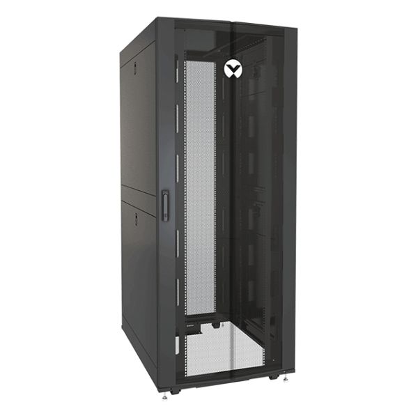 Vertiv VR3150SP rack 42U Vrijstaande rek Zwart, Transparant (VR3150SP)