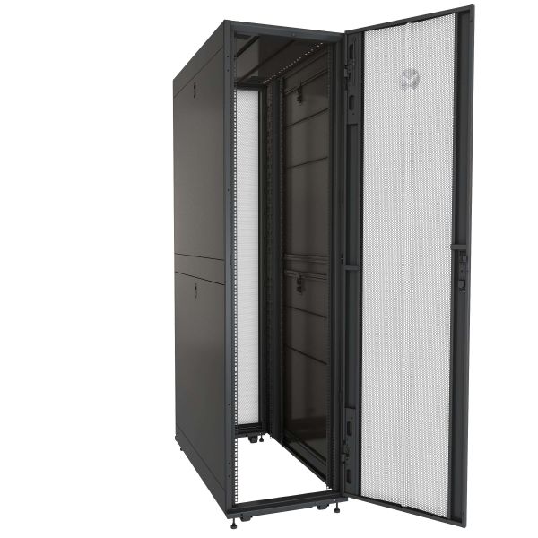 Vertiv VR3307 rack 48U Vrijstaande rek Zwart, Transparant (VR3307)
