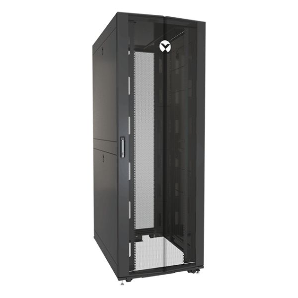 Vertiv VR3307SP rack 48U Vrijstaande rek Zwart, Transparant (VR3307SP)