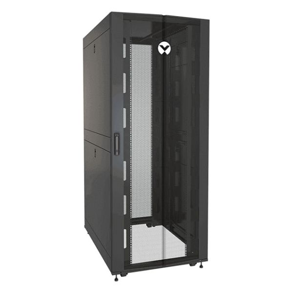 Vertiv VR3350SP rack 42U Vrijstaande rek Zwart, Transparant (VR3350SP)