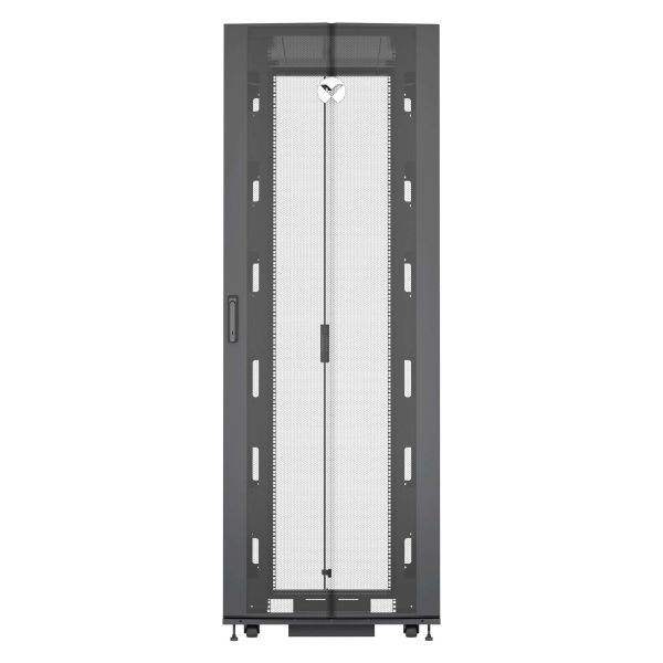 Vertiv VR3357 rack 48U Vrijstaande rek Zwart, Transparant (VR3357)