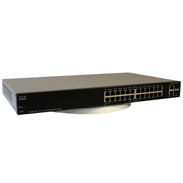 Cisco 24-Port 10/100 Smart Switch, (SF200-24FP-EU-RFB)