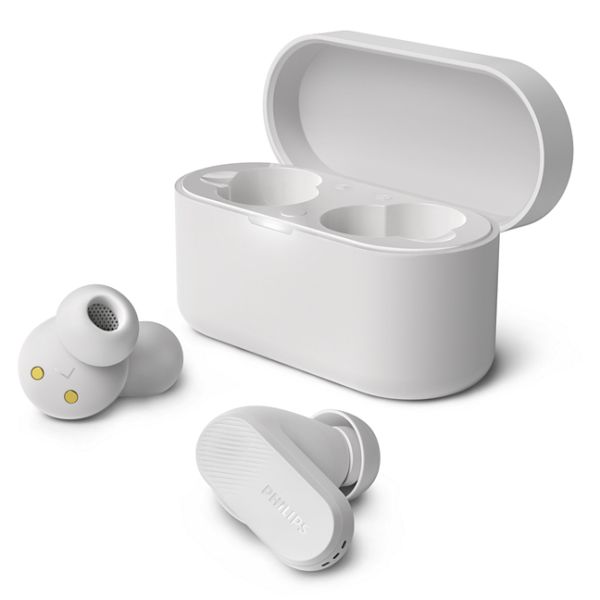 Philips 3000 series TAT3509WT/00 hoofdtelefoon/headset True Wireless Stereo (TWS) In-ear Oproepen/muziek Bluetooth Wit (TAT3509WT/00)