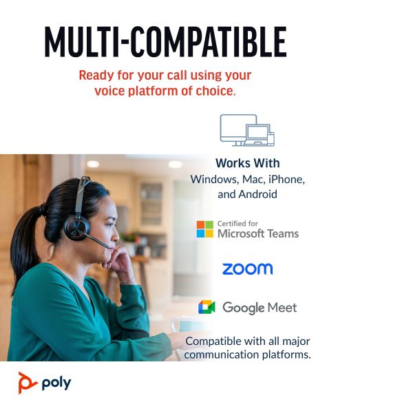 HP Poly Headset Voyager Focus 2 (77Y85AA) (77Y85AA) HP Poly Headset Voyager Focus 2 (77Y85AA) (77Y85AA)