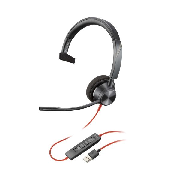 HP Poly Poly Blackwire 5210 Monaural USB-A Headset (80R98AA)
