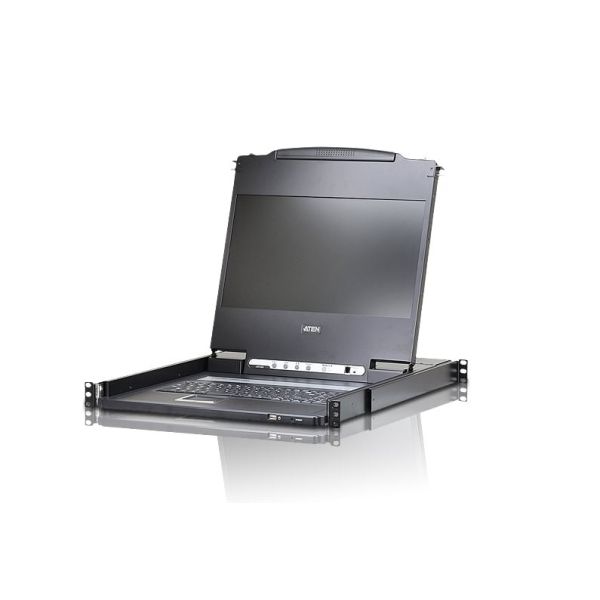 ATEN Enkelvoudige Rail LCD Console met USB Randapparatuur Ondersteuning (USB / HDMI / DVI / VGA) (CL6700MW GB)