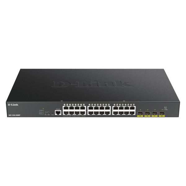 D-Link DGS-1250-28XMP netwerk-switch Managed L3 Gigabit Ethernet (10/100/1000) Power over Ethernet (PoE) Zwart (DGS-1250-28XMP)