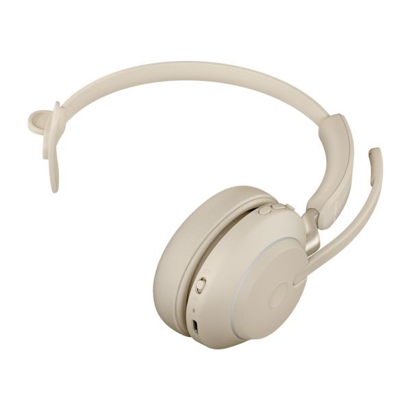 Jabra Evolve2 65 UC Mono USB-C beige with Stand (26599-889-888)