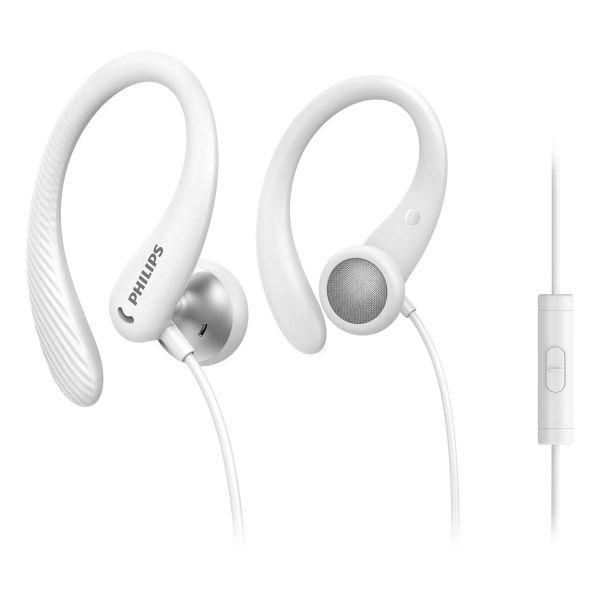 Philips TAA1105WT/00 hoofdtelefoon/headset Bedraad oorhaak, In-ear Sporten Wit (TAA1105WT/00)
