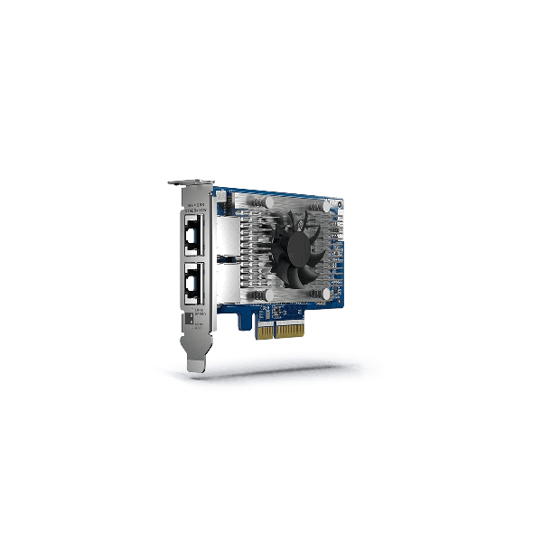 QNAP QXG-10G2T-X710-LP Dual-Port 10GbE PCIe Adapter (QXG-10G2T-X710-LP)