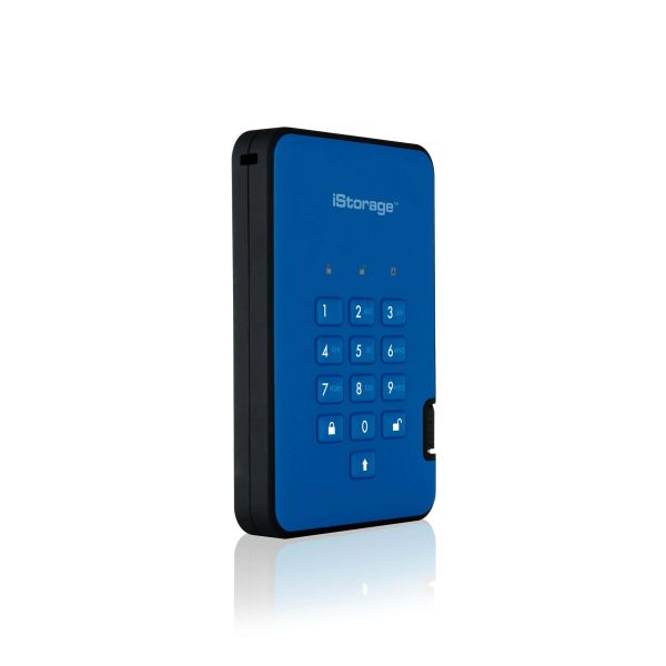 iStorage diskAshur 2 externe harde schijf 2000 GB Blauw (IS-DA2-256-2000-BE)