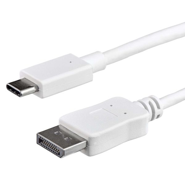 StarTech.com 1 m USB-C naar DisplayPort kabel 4K 60Hz wit (CDP2DPMM1MW)