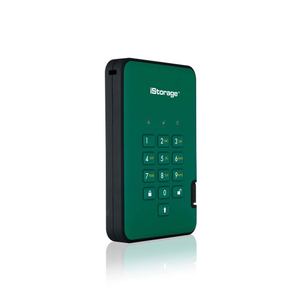 iStorage diskAshur 2 externe harde schijf 4000 GB Groen (IS-DA2-256-4000-GN)