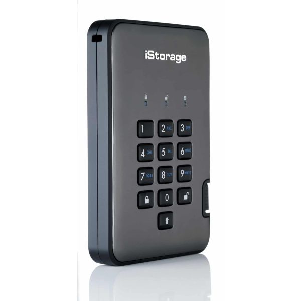 iStorage diskAshur PRO2 externe harde schijf 3000 GB Zwart, Grafiet (IS-DAP2-256-3000-C-G)