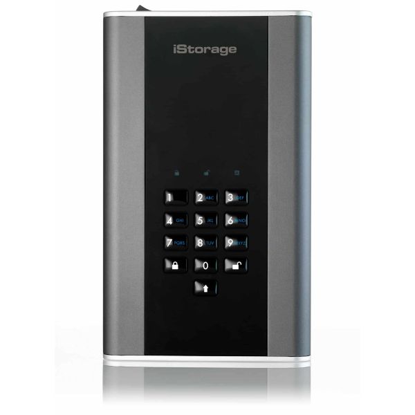 iStorage DiskAshur DT2 externe harde schijf 20000 GB Zwart, Grijs (IS-DT2-256-20000-C-G) iStorage DiskAshur DT2 externe harde schijf 20000 GB Zwart, Grijs (IS-DT2-256-20000-C-G)