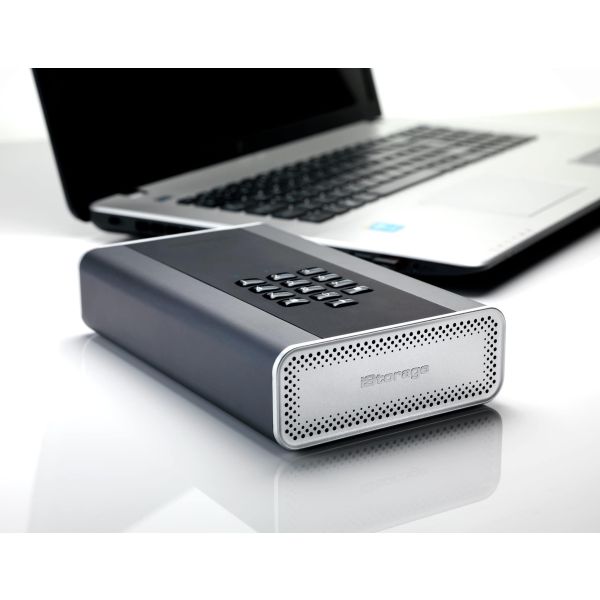 iStorage DiskAshur DT2 externe harde schijf 4000 GB Zwart (IS-DT2-256-4000-C-X)