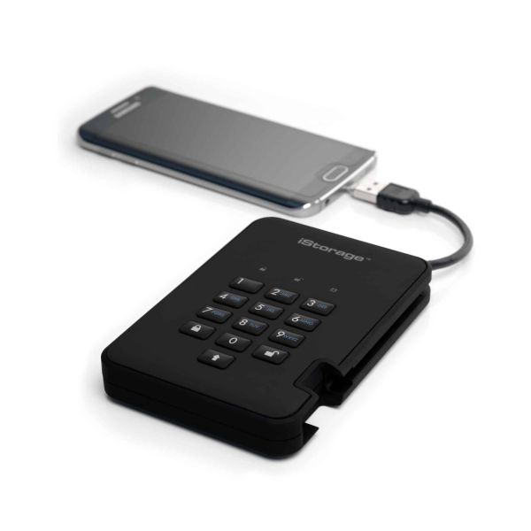 iStorage diskAshur2 16000 GB Zwart (ISDA2256SSD16000B)