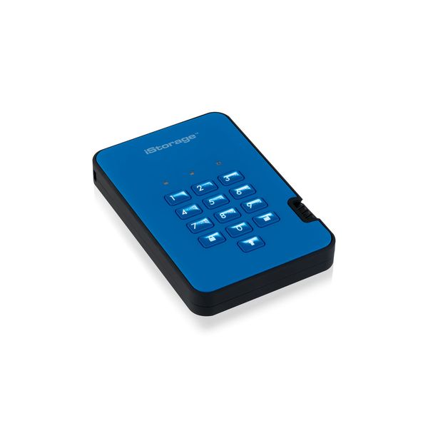 Origin Storage DISKASHUR2 SSD 256-BIT 16TB - BLUE data-encryptieapparaat (ISDA2256SSD16000BE)