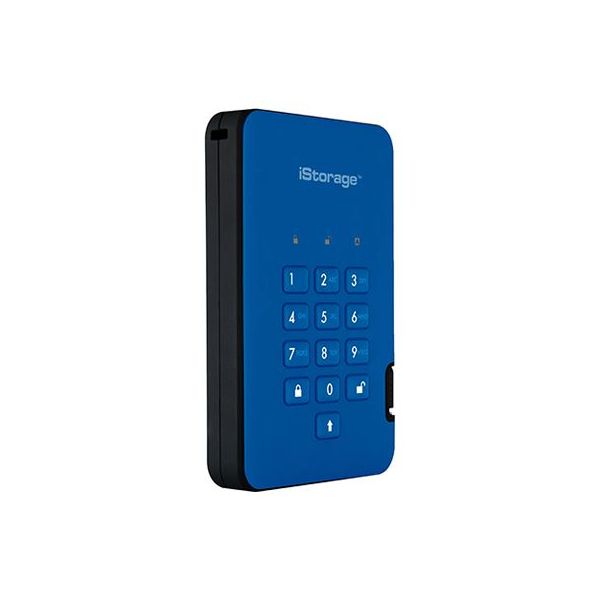 Origin Storage DISKASHUR2 SSD 256-BIT 16TB - BLUE data-encryptieapparaat (ISDA2256SSD16000BE)