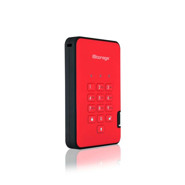 iStorage diskAshur 2 2000 GB Rood (ISDA2256SSD2000R)