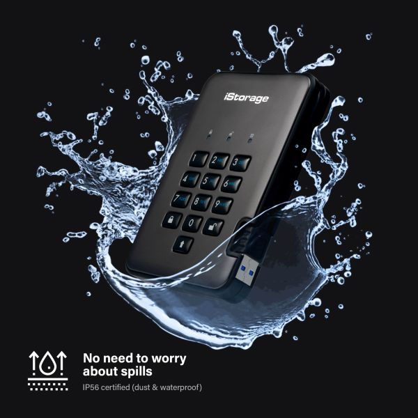 Origin Storage DISKASHUR PRO2 SSD 256-BIT 16TB - FIPS 140-2 CERTIFIED - GRAPHIT data-encryptieapparaat (ISDAP2256SSD16000CG)