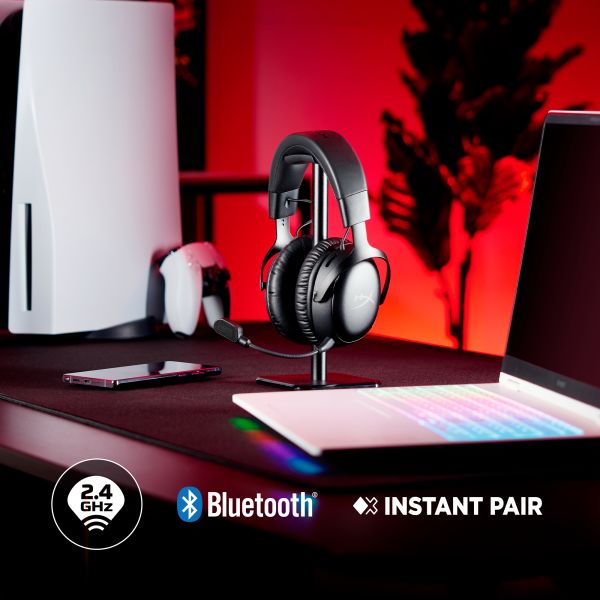 HyperX Cloud III S Wireless - Gaming Headset (zwart-rood) (A59Z0AA) HyperX Cloud III S Wireless - Gaming Headset (zwart-rood)