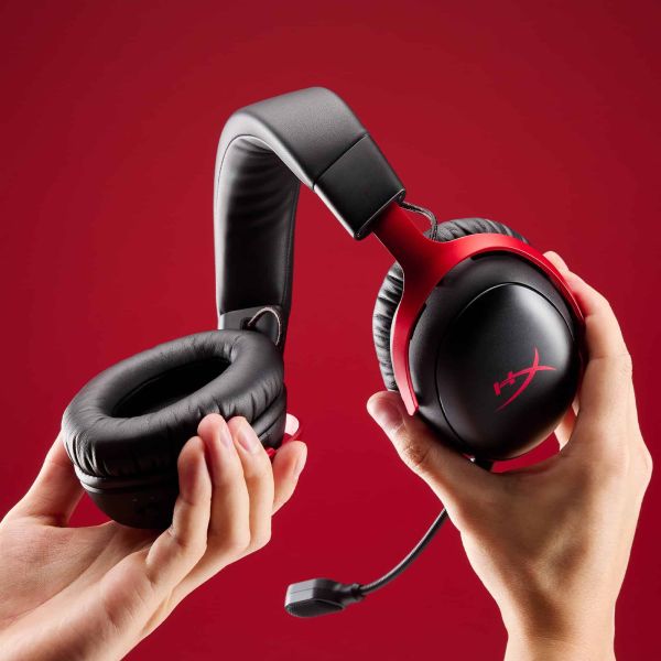 HyperX Cloud III S Wireless - Gaming Headset (zwart-rood)