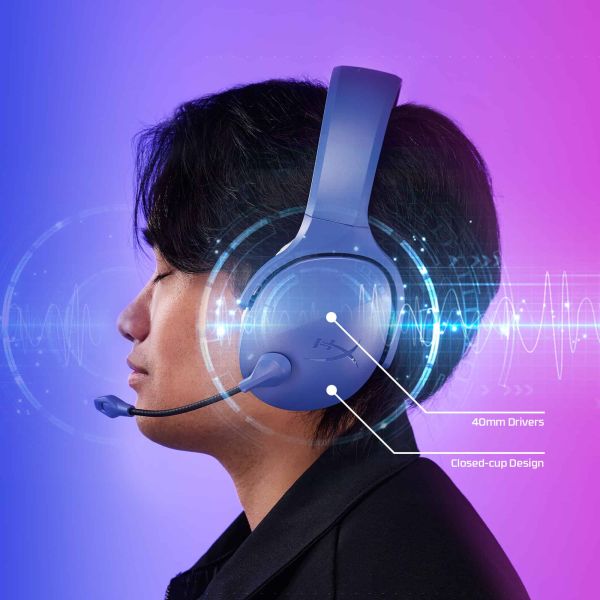 HyperX Cloud Jet - Wireless Gaming Headset (Light Blue) (AM7A0AA) HyperX Cloud Jet - Wireless Gaming Headset (Light Blue)