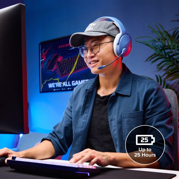 HyperX Cloud Jet - Wireless Gaming Headset (Light Blue) (AM7A0AA) HyperX Cloud Jet - Wireless Gaming Headset (Light Blue)