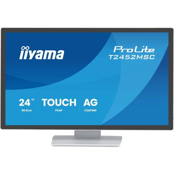 iiyama ProLite T2452MSC-W1AG computer monitor 61 cm (24") 1920 x 1080 Pixels Full HD Touchscreen (T2452MSC-W1AG)