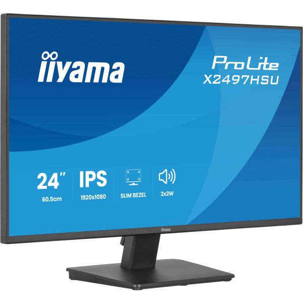 iiyama ProLite X2497HSU-B1 computer monitor 60,5 cm (23.8") 1920 x 1080 Pixels Full HD LED Zwart (X2497HSU-B1) iiyama ProLite X2497HSU-B1 computer monitor 60,5 cm (23.8") 1920 x 1080 Pixels Full HD Zwart (X2497HSU-B1)