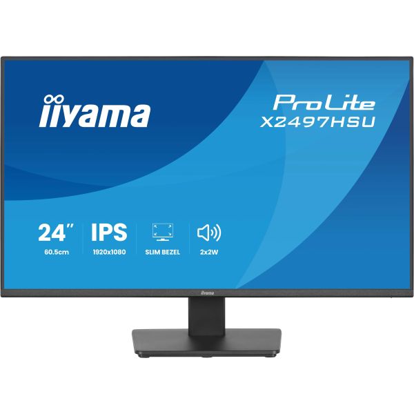 iiyama ProLite X2497HSU-B1 computer monitor 60,5 cm (23.8") 1920 x 1080 Pixels Full HD LED Zwart (X2497HSU-B1) iiyama ProLite X2497HSU-B1 computer monitor 60,5 cm (23.8") 1920 x 1080 Pixels Full HD Zwart (X2497HSU-B1)